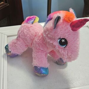 Pink Plush Unicorn Toy
